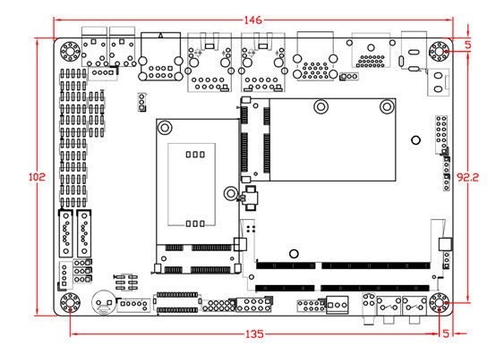 2LAN 6COM 8USB 3.5インチ マザーボード 溶接 内装 インテル J1900 CPU