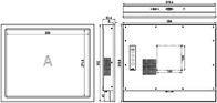 17インチ産業タッチスクリーンモニター IP65 アルミ合金ワイヤ
