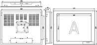 X170Z 17&quot; 800:1 インダストリアルタッチスクリーンモニター / インダストリアルLCDタッチスクリーン
