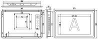 LCD容量工業タッチスクリーンモニター 10.1 インチ DC12V電源入力