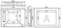 8インチPC産業タッチスクリーンモニター DC 12V インターフェース 250 cd/m2 明るさ