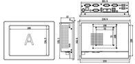 8インチ産業タッチパネル PCパネル 双ネットワーク 4シリーズ 4USB CE FCC 承認