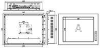 IP65 17&quot;産業用PCタッチスクリーンモニター 1 拡張スロット I3 I5 I7 デスクトップCPU