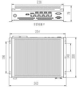 2U 産業用扇風機のない埋め込みコンピュータ 4G メモリ 64GB ソリッドステートドライブ